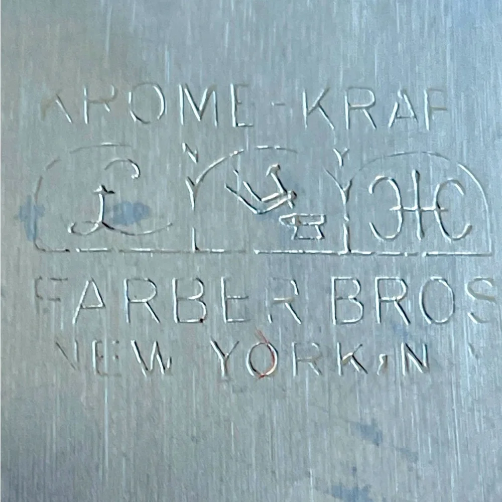 Krome Kraft tray by Farber Bros, vintage, serving try or decor piece